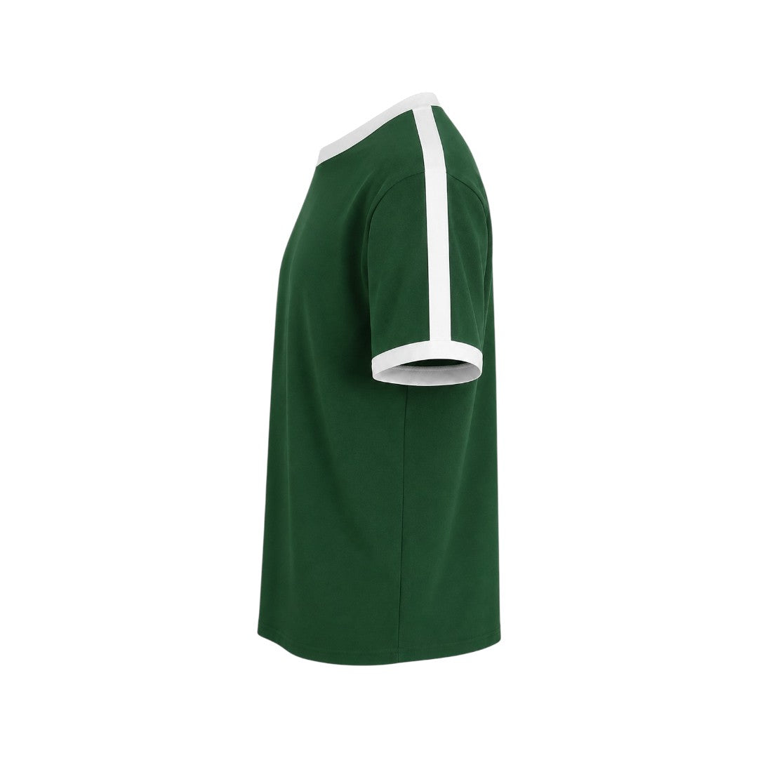 Men's Classic Forest Green Contrast Trim T-Shirt